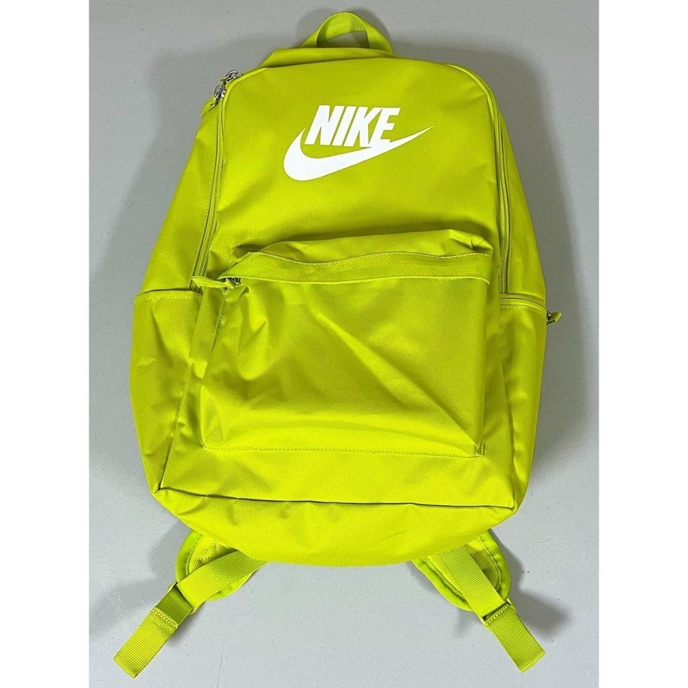 Nike Lime Green Neon Logo Sports School Backpack Bag … Gem